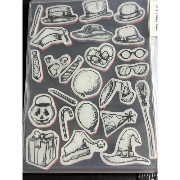 Tim Holtz Stampers Anonymous Crazy Things Rubber Stamp Set CMS237 - Picture 1 of 3